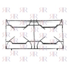 F0101 GRIGLIA IN FILO A 2 FUOCHI 425 X 250mm