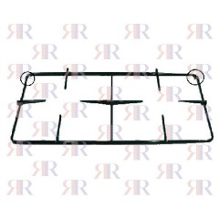 GRIGLIA IN PIATTINO SMALTATA A 2 FUOCHI 508 X 270mm