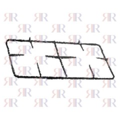 GRIGLIA IN PIATTINO SMALTATA A 2 FUOCHI 479 X 260mm