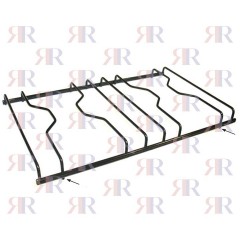 GRIGLIA IN PIATTINO SMALTATA A 2 FUOCHI 413 X 253mm