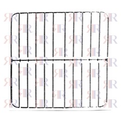 F0205 GRIGLIA IN FILO CROMATA A 4 FUOCHI 450 X 460mm