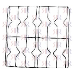 GRIGLIA IN FILO CROMATA A 4 FUOCHI 518 X 538mm