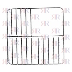 GRIGLIA IN FILO CROMATA A 3 FUOCHI 450 X 460mm