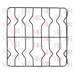 GRIGLIA IN FILO CROMATA A 4 FUOCHI 450 X 460mm