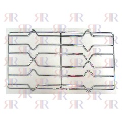 GRIGLIA IN FILO CROMATA A 2 FUOCHI 486 X 255mm