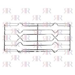 GRIGLIA IN FILO CROMATA A 2 FUOCHI 486 X 235mm
