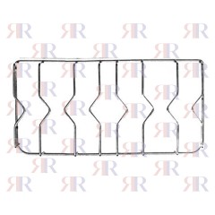 GRIGLIA IN FILO CROMATA A 2 FUOCHI 456 X 235mm