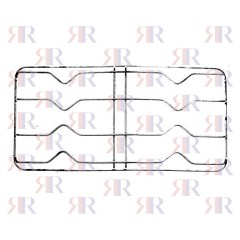 GRIGLIA IN FILO CROMATA A 2 FUOCHI 477 X 237mm