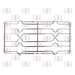 GRIGLIA IN FILO CROMATA A 2 FUOCHI 425 X 255mm