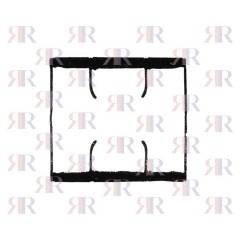 GRIGLIA IN PIATTINO SMALTATA AD 1 FUOCO 203 X 185mm