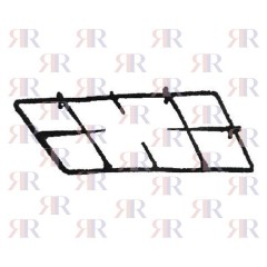 GRIGLIA IN PIATTINO SMALTATA 1 FUOCO CENTRALE 487 X 255mm