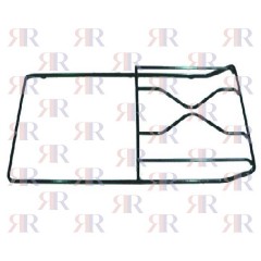 GRIGLIA IN PIATTINO SMALTATA 1 FUOCO+PIASTRA 409 X 258mm