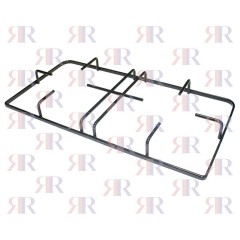 GRIGLIA IN PIATTINO SMALTATA A 2 FUOCHI 458 X 234mm