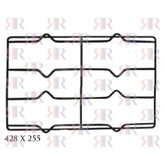 GRIGLIA IN PIATTINO SMALTATA 2 FUOCHI 428 X 255mm