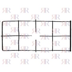 GRIGLIA IN PIATTINO SMALTATA 1 FUOCO 450 X 200mm