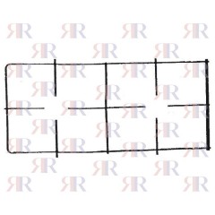 GRIGLIA IN PIATTINO SMALTATA 2 FUOCHI 453 X 200mm