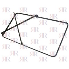 GRIGLIA IN PIATTINO SMALTATA 1 FUOCO+PIASTRA 445 X 230mm