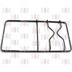 GRIGLIA IN PIATTINO SMALTATA 1 FUOCO+PIASTRA 445 X 231mm