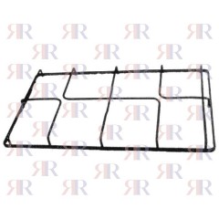 P4467 GRIGLIA IN PIATTINO SMALTATA 2 FUOCHI 480 X 279mm