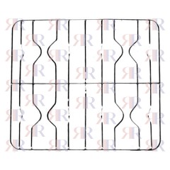 F0404 GRIGLIA IN FILO CROMATA A 4 FUOCHI 500 X 572mm