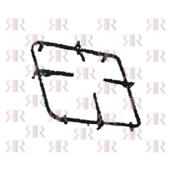 P0455 GRIGLIA IN PIATTINO SMALTATA 1 FUOCO 238 X 202mm