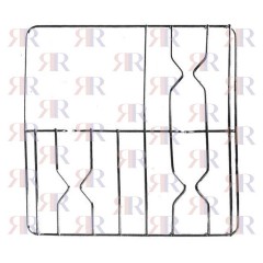 F5402(1) GRIGLIA IN FILO CROMATA A 3 FUOCHI 460 X 460mm