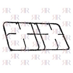 GRIGLIA IN PIATTINO SMALTATA 2 FUOCHI 445 X 238mm