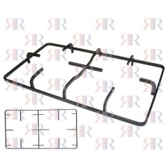 GRIGLIA IN PIATTINO SMALTATA 2 FUOCHI 403 X 256mm