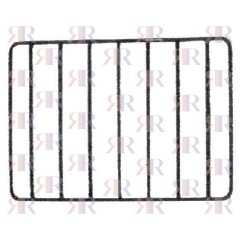 GRIGLIA IN PIATTINO SMALTATA 2 FUOCHI 400 X 264mm