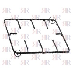 P5459 GRIGLIA IN PIATTINO SMALTATA 2 FUOCHI 406 X 315mm