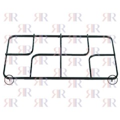 P5460(1) GRIGLIA IN PIATTINO SMALTATA 2 FUOCHI 406 X 240mm