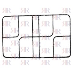 P5461(1) GRIGLIA IN PIATTINO SMALTATA 2 FUOCHI 400 X 270mm