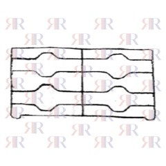 F0808 GRIGLIA IN FILO CROMATA A 2 FUOCHI SX 480 X 271mm