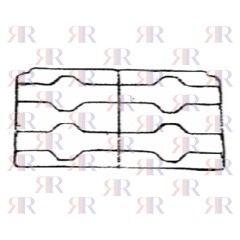 F0809 GRIGLIA IN FILO CROMATA A 2 FUOCHI DX 480 X 271mm