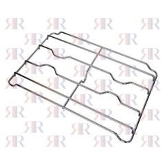 GRIGLIA IN FILO CROMATA A 2 FUOCHI 410 X 264mm