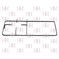GRIGLIA IN PIATTINO SMALTATA 1 FUOCO+PIASTRA 458 X 228mm