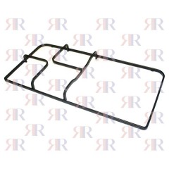 GRIGLIA IN PIATTINO SMALTATA 1 FUOCO+PIASTRA 458 X 230mm