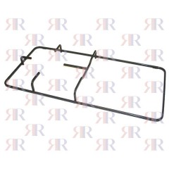 GRIGLIA IN PIATTINO SMALTATA 1 FUOCO+PIASTRA 458 X 218mm