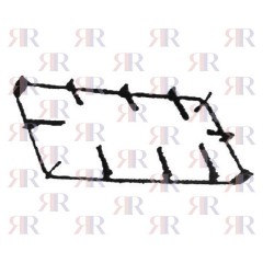 P2151 GRIGLIA IN PIATTINO SMALTATA 2 FUOCHI 450 X 225mm