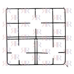 F2519 GRIGLIA IN FILO CROMATA A 4 FUOCHI 459 X 429mm