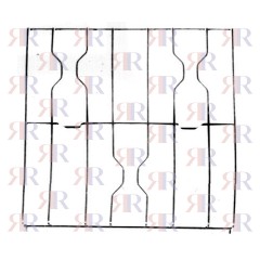 F2522 GRIGLIA IN FILO CROMATA A 3 FUOCHI 466 X 444mm