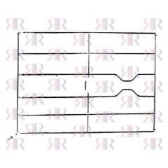 GRIGLIA IN FILO CROMATA 1 FUOCO DOPPIA 427 X 300mm