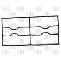 GRIGLIA IN PIATTINO SMALTATA 2 FUOCHI 434 X 232mm