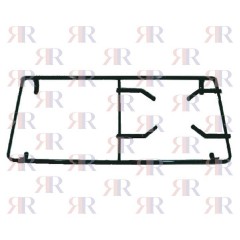P2551 GRIGLIA IN PIATTINO SMALTATA 1 FUOCO+PIASTRA 476 X 252mm
