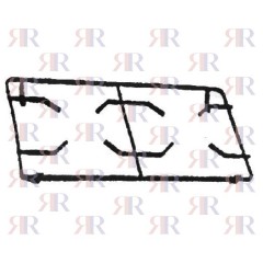 P2552 GRIGLIA IN PIATTINO SMATATO 2 FUOCHI 476 X 252mm