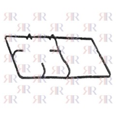 P2556 GRIGLIA IN PIATTINO SMALTATA 1 FUOCO+PIASTRA 468 X 228mm