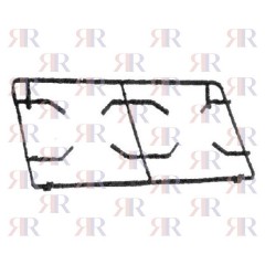 P2558 GRIGLIA IN PIATTINO SMALTATA 2 FUOCHI 528 X 271mm