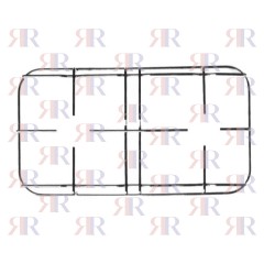 GRIGLIA IN FILO CROMATA A 2 FUOCHI 447 X 245mm