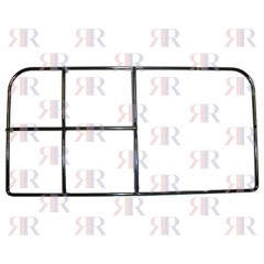 GRIGLIA IN PIATTINO SMALTATA 1 FUOCO+PIASTRA 456 X 232mm