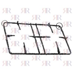 GRIGLIA IN PIATTINO SMALTATA 2 FUOCHI 446 X 235mm